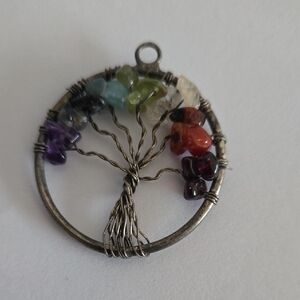Multicolor Tree of Life Pendant